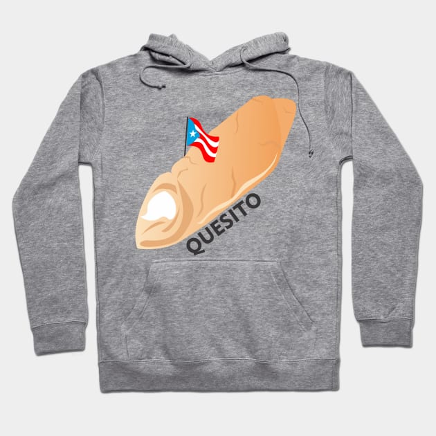 Boricua Quesito Puerto Rico Cheese Pastry Latino Food Hoodie by bydarling